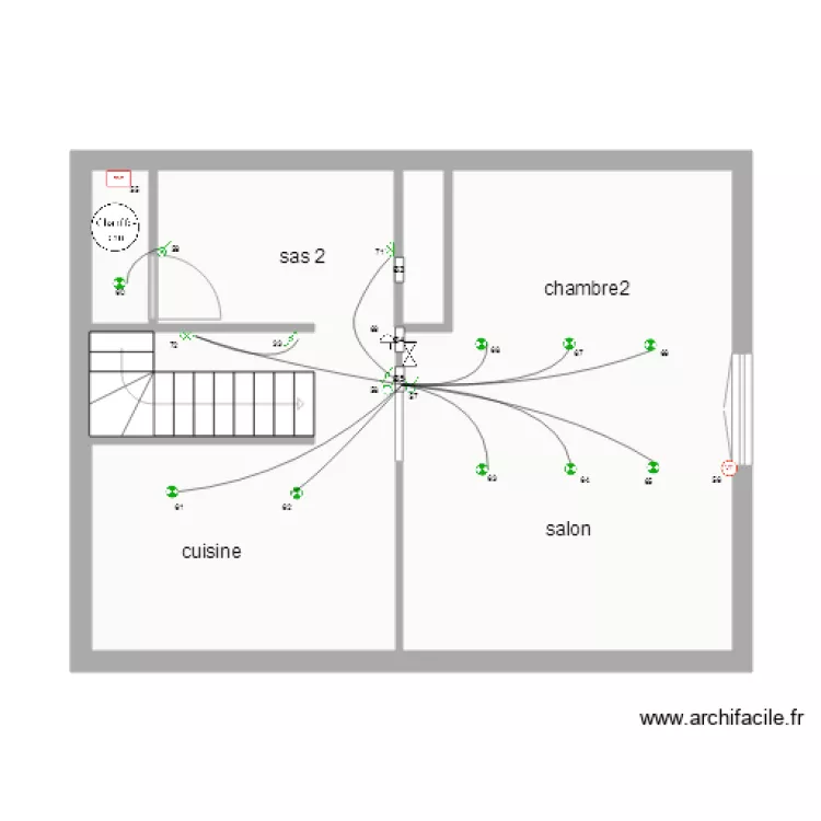sylvain logement 2 2 Etage Eclairage. Plan de 