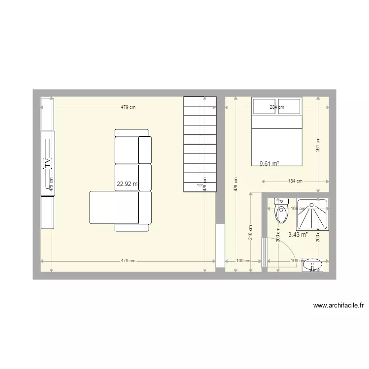 maison001. Plan de 