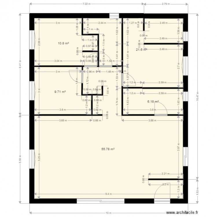 maison à construire vide. Plan de 0 pièce et 0 m2