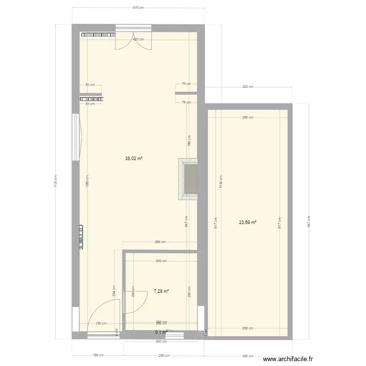 Plan Salon . Plan de 