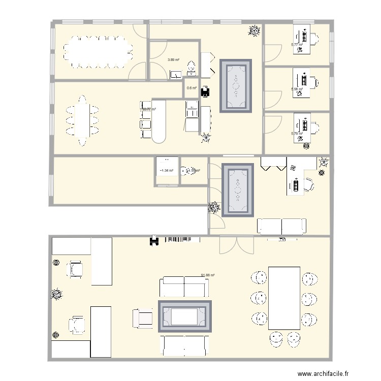 Bureau de reêve dicreli. Plan de 0 pièce et 0 m2