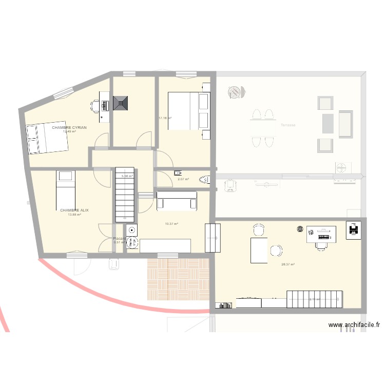 CHIRAT MODIF. Plan de 0 pièce et 0 m2