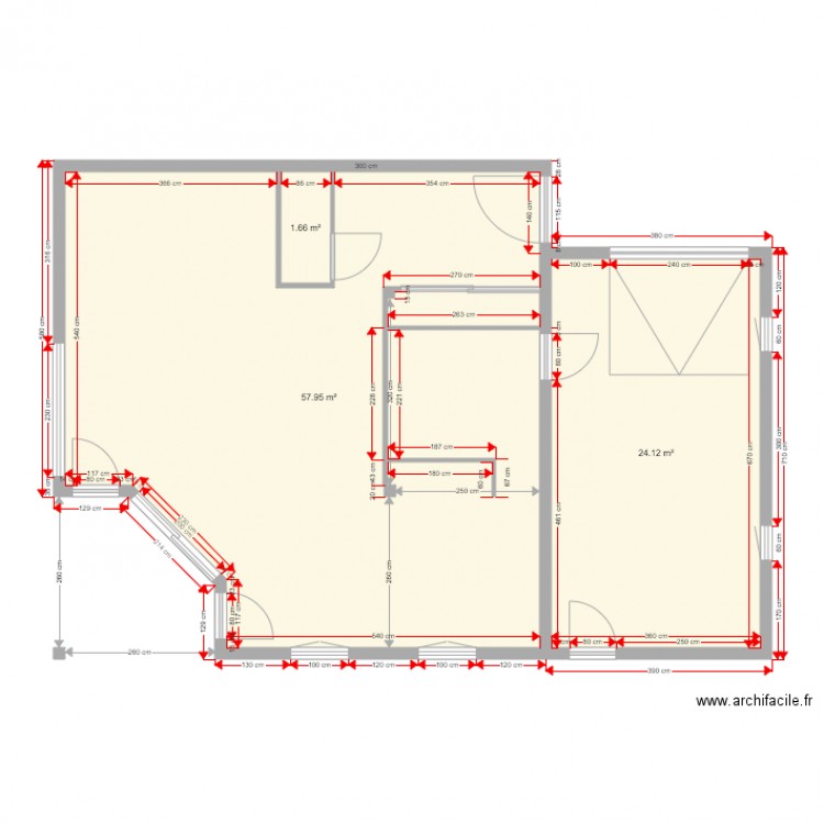 Plan RDC placo. Plan de 0 pièce et 0 m2