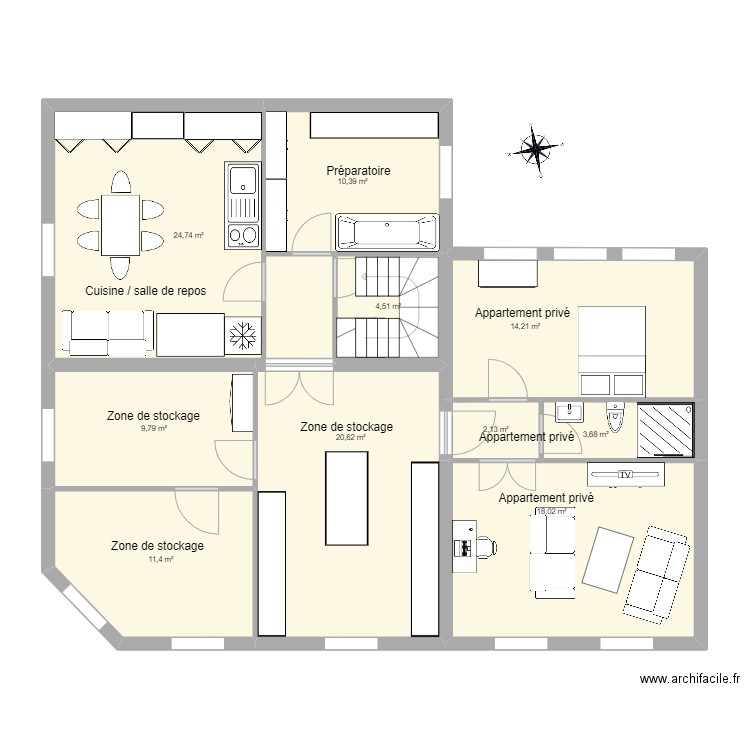 Pharmacie Océane 1er. Plan de 0 pièce et 0 m2