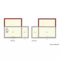 Bungalow vue cot&eacute; Sud et Nord