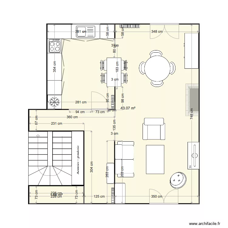 Crevenat bar. Plan de 