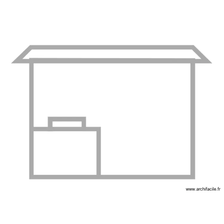 Facade en cours. Plan de Facade en cours. Plan de