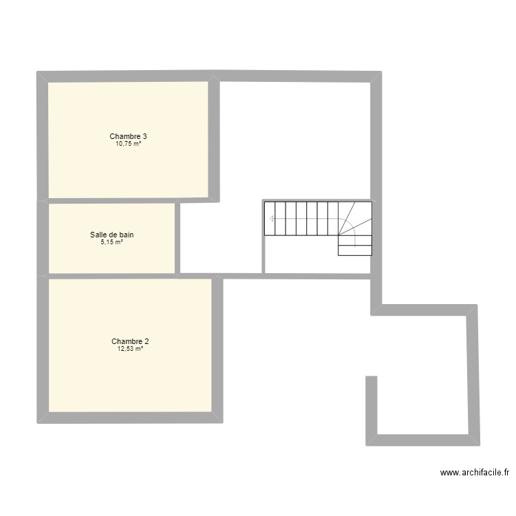 Pourrières. Plan de 3 pièces et 28 m2