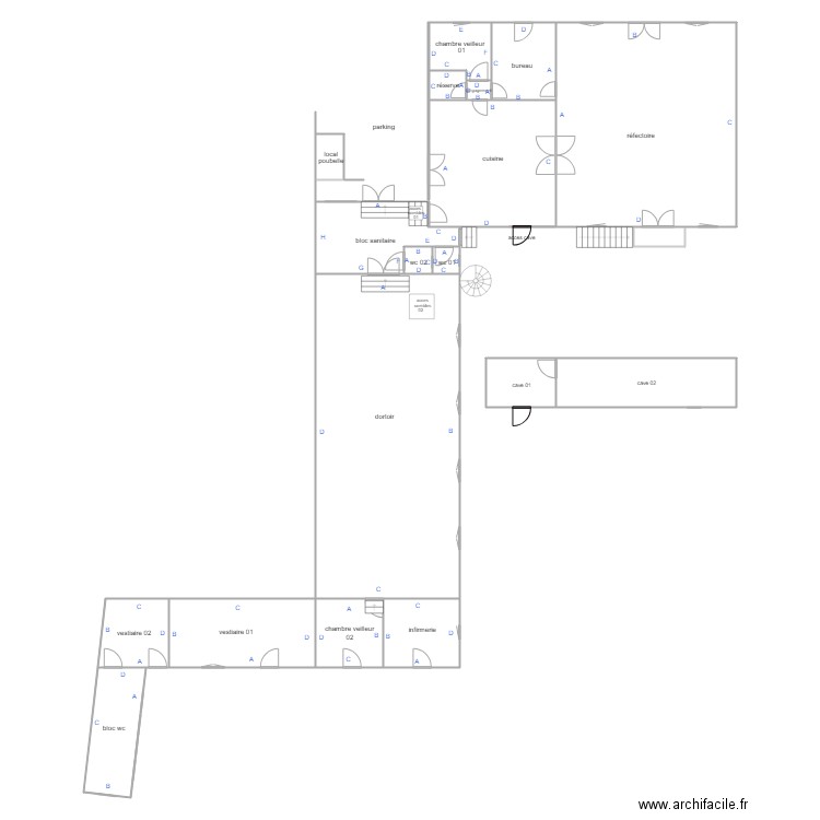  salver bat1 rdc PLOMB. Plan de 0 pièce et 0 m2