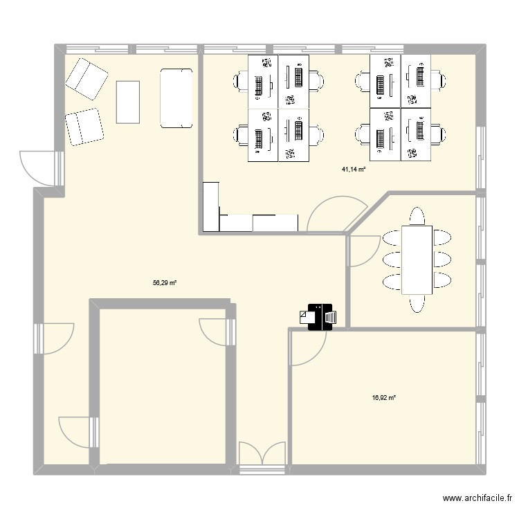 couperigne_JLT-GMR. Plan de 3 pièces et 114 m2