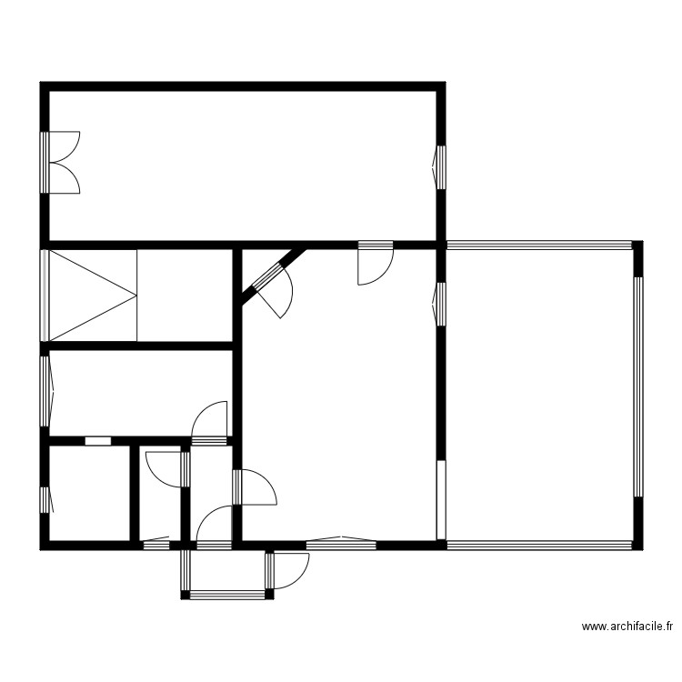 JOLLY. Plan de 14 pièces et 166 m2