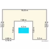 plan maison U 160m2