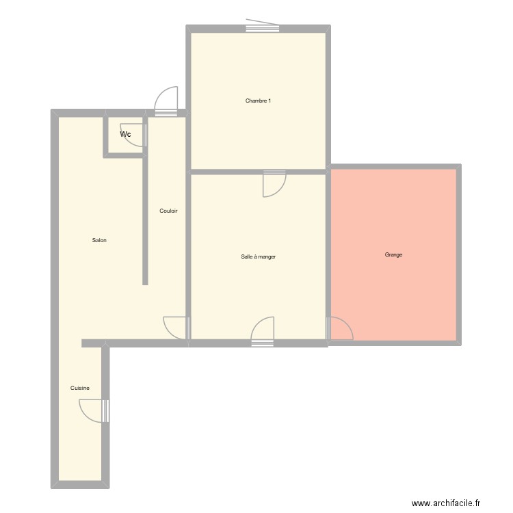 PLAN ARCHISK. Plan de 5 pièces et 119 m2