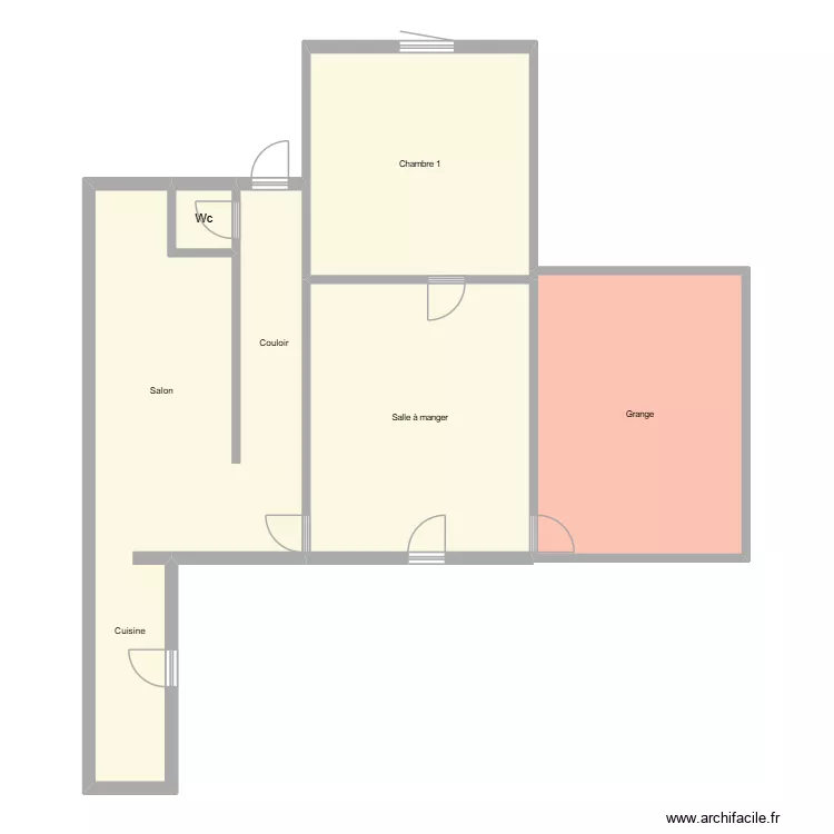 PLAN ARCHISK. Plan de 5 pièces et 119 m²