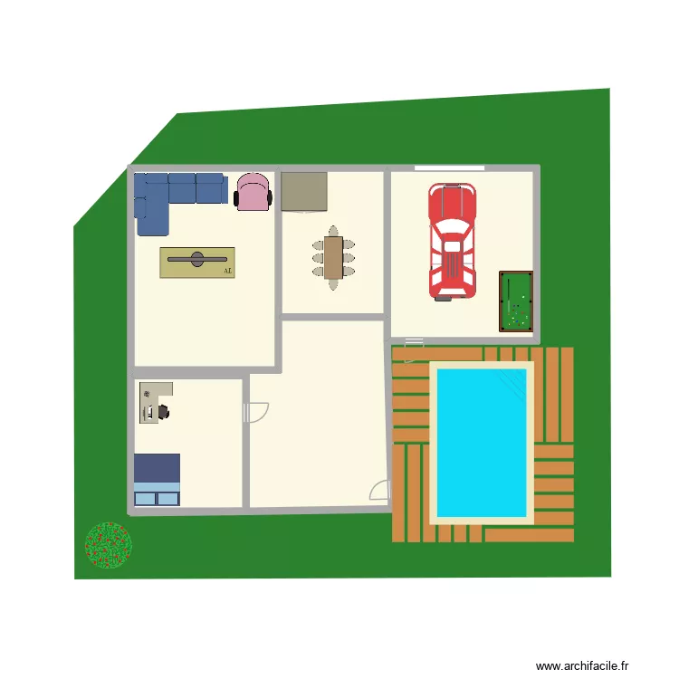 maison mua. Plan de 11  et 325 m²