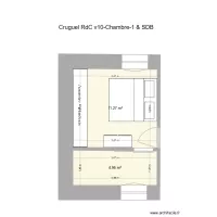 Cruguel RdC v10-Chambre-1 & SDB-avec meubles v02