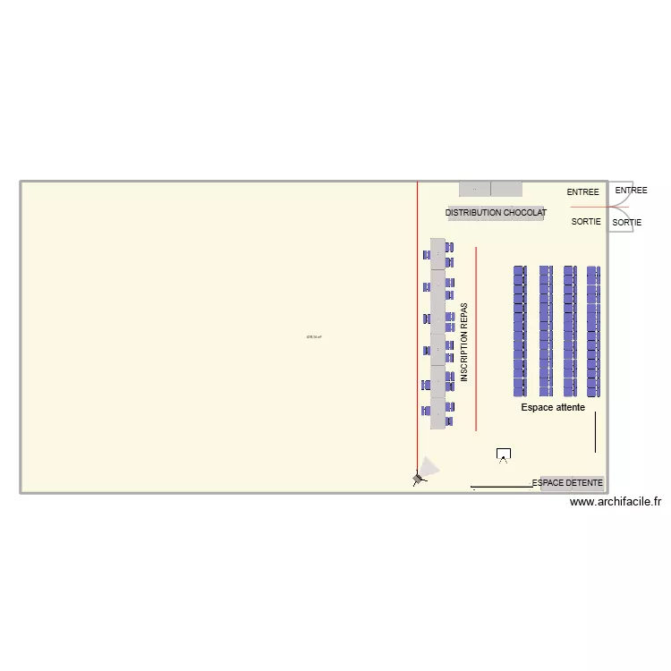 MAGNE DISTRIBUTION CHOCOLAT CCAS. Plan de 1 pièce et 419 m² MAGNE DISTRIBUTION CHOCOLAT CCAS. Plan de 1 pièce et 419 m²
