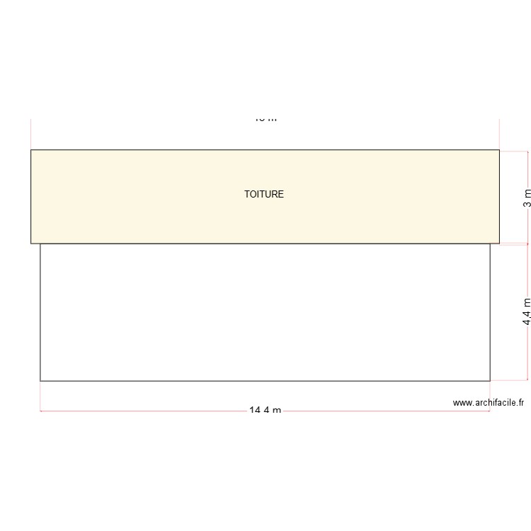 FACADE OUEST A MODIFIER. Plan de 0 pièce et 0 m2