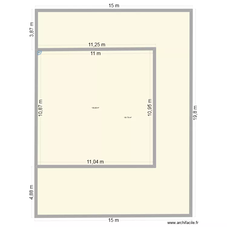 Villa 319 Al firdaous. Plan de 2 pièces et 272 m²