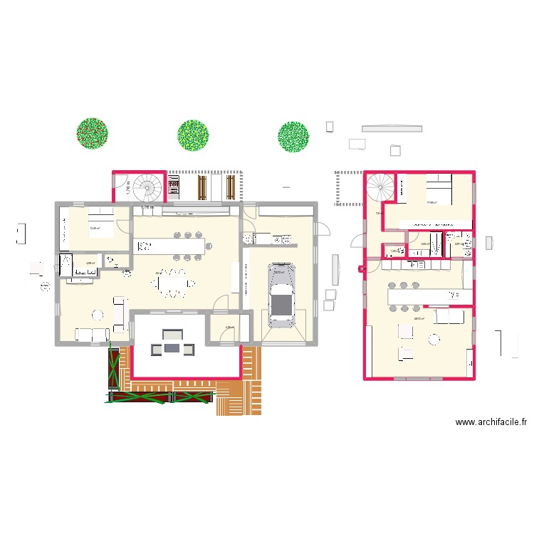 essai plan pension. Plan de 12 pièces et 202 m2
