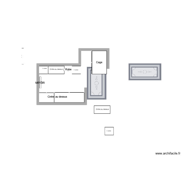 Walk in SR préf. Plan de 0 pièce et 0 m2