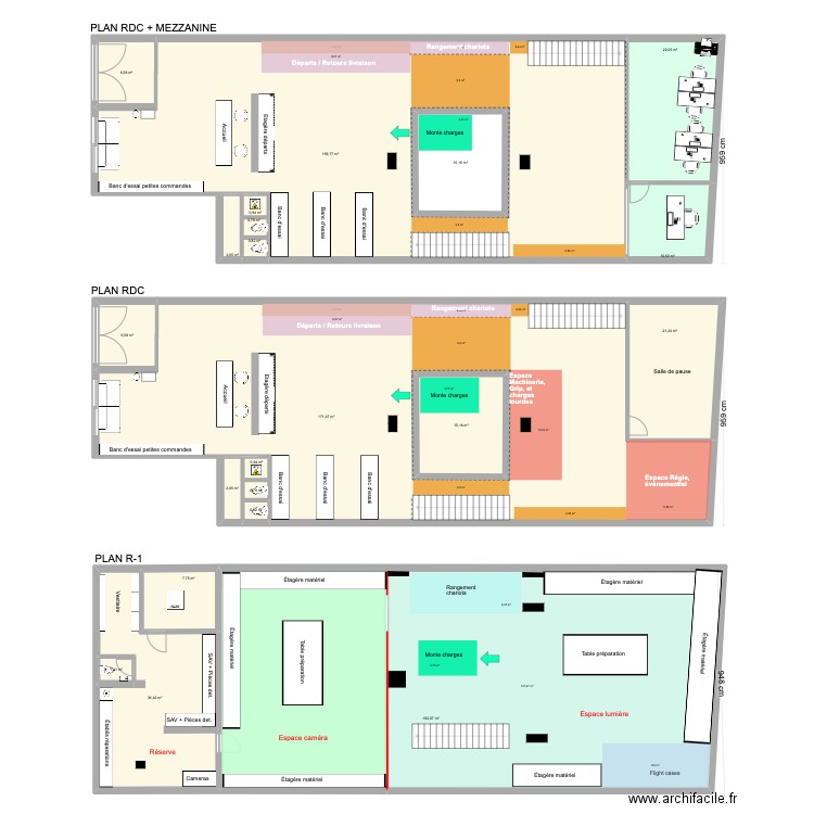 Plan Télégraphe. Plan de 21 pièces et 712 m2