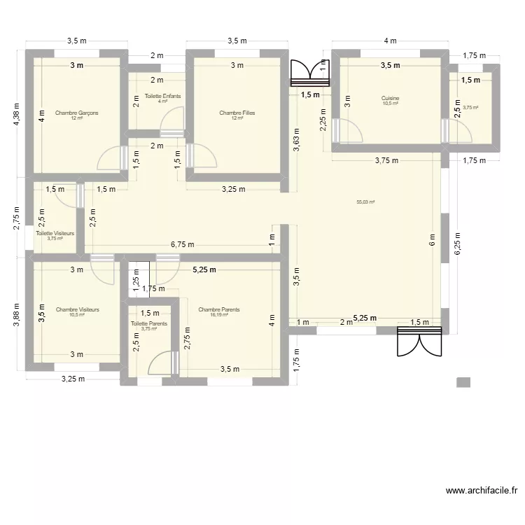 Maison. Plan de Maison. Plan de