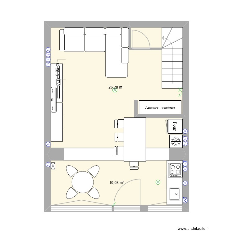 Arnaud Projet cuisine 2025. Plan de 11 pièces et 112 m2