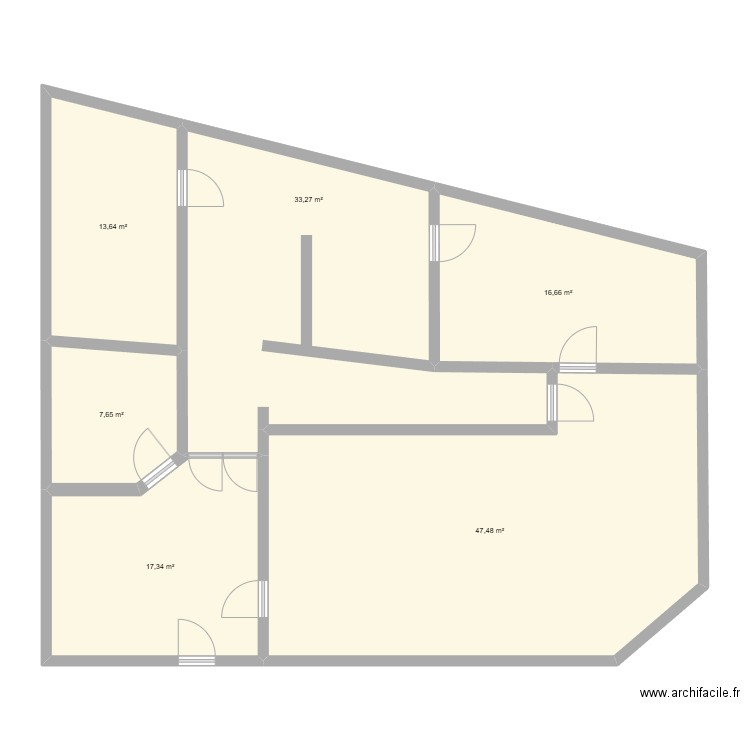 RDC HENIN BEAUMONT 2. Plan de 6 pièces et 136 m2