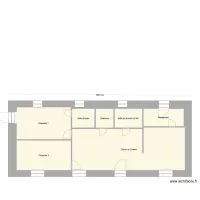 Extension - Plan masse - Sans porte de communication