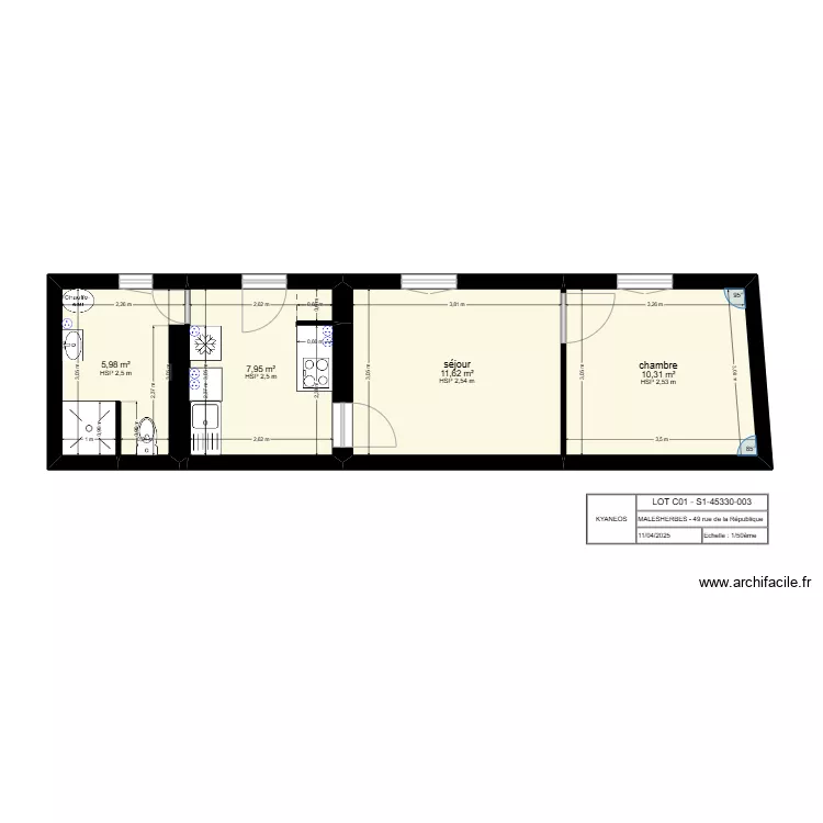 Malesherbe 003 C01. Plan de 