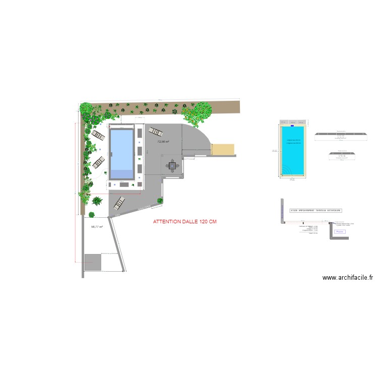 Piscine margelles 8/2. Plan de 0 pièce et 0 m2