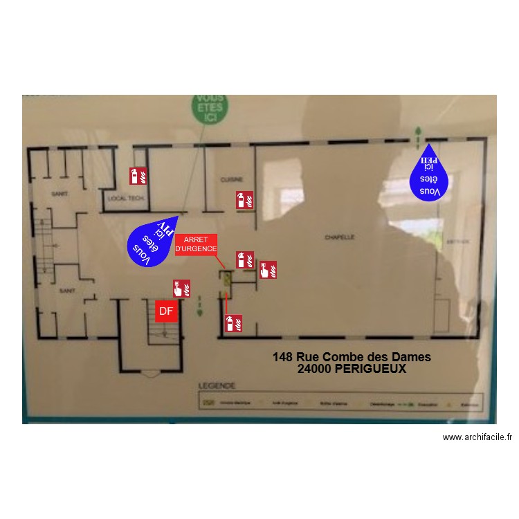 Eglise Périgueux. Plan de 0 pièce et 0 m2