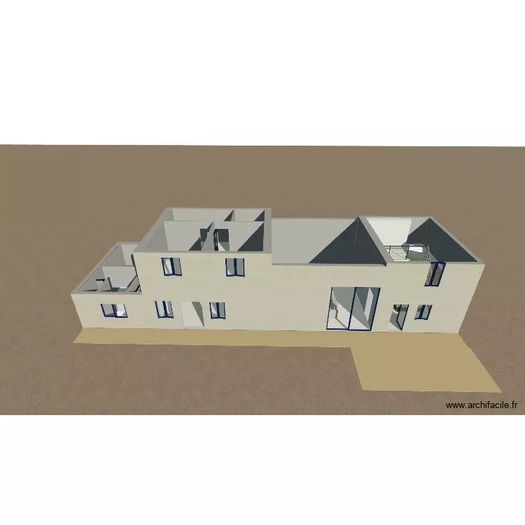 Plan. Plan de 19 Pièces et 202 m²