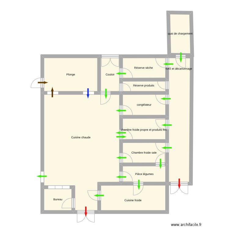 test. Plan de 13 pièces et 130 m2