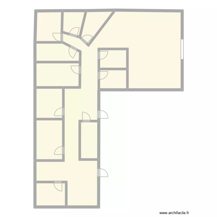 plan institut zoe. Plan de 7  et 167 m²