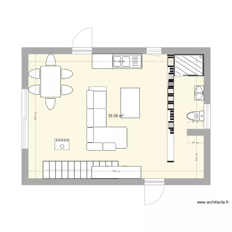 Tiny house. Plan de Tiny house. Plan de