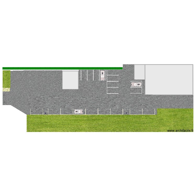 vrd. Plan de 3 pièces et 305 m2