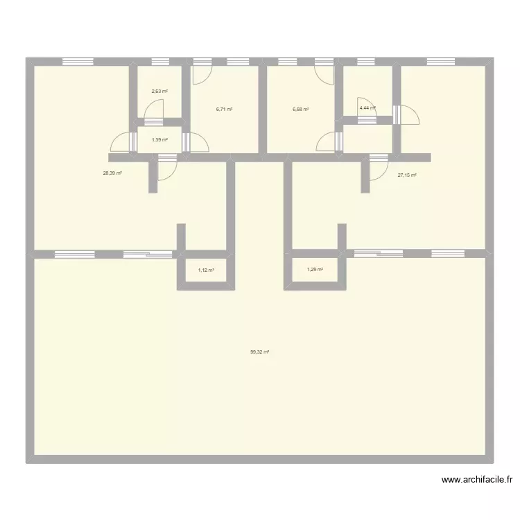 UPN. Plan de 10 Pièces et 179 m² UPN. Plan de 10 Pièces et 179 m²