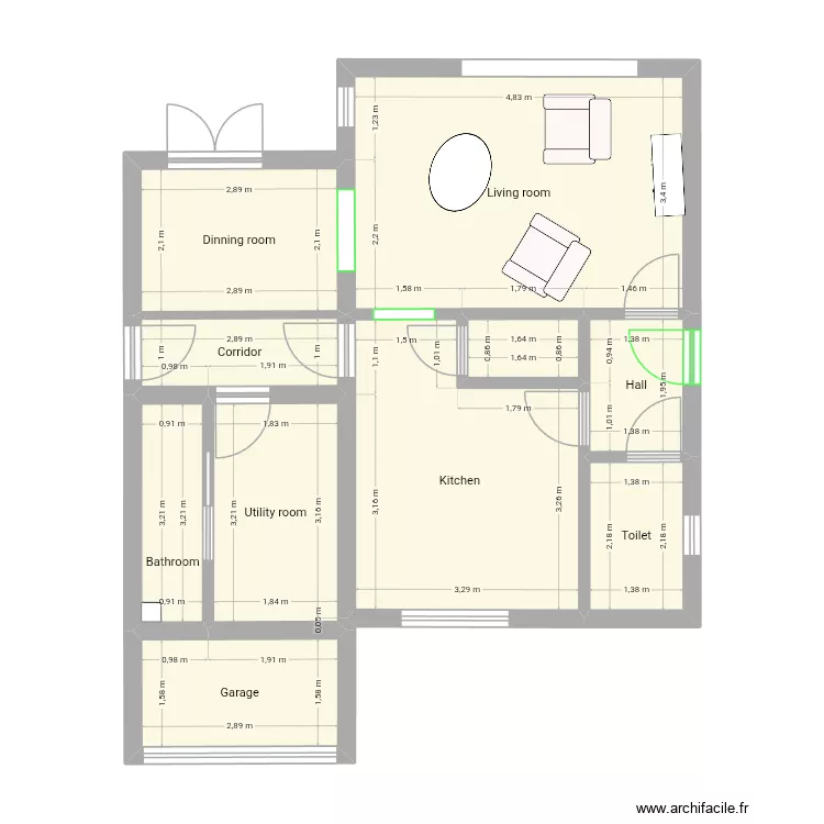Hastings. Plan de 15 et 116 m² Hastings. Plan de 15 et 116 m²