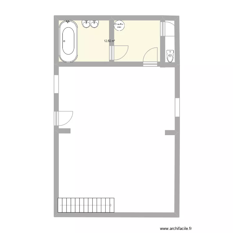 MAGNAC LAVAL. Plan de 1 pièce et 13 m² MAGNAC LAVAL. Plan de 1 pièce et 13 m²