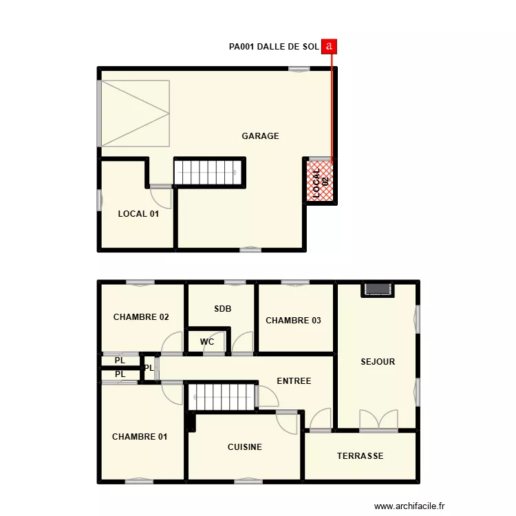 PLAN VAUVERT VANGOGH. Plan de 19  et 82 m²