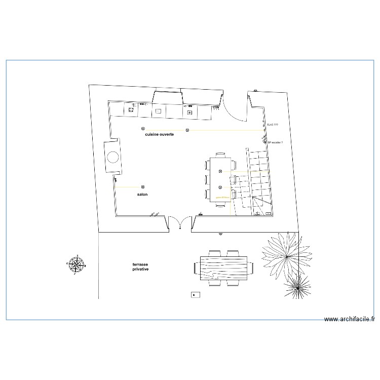 Kerquer gite rdc elec. Plan de 0 pièce et 0 m2