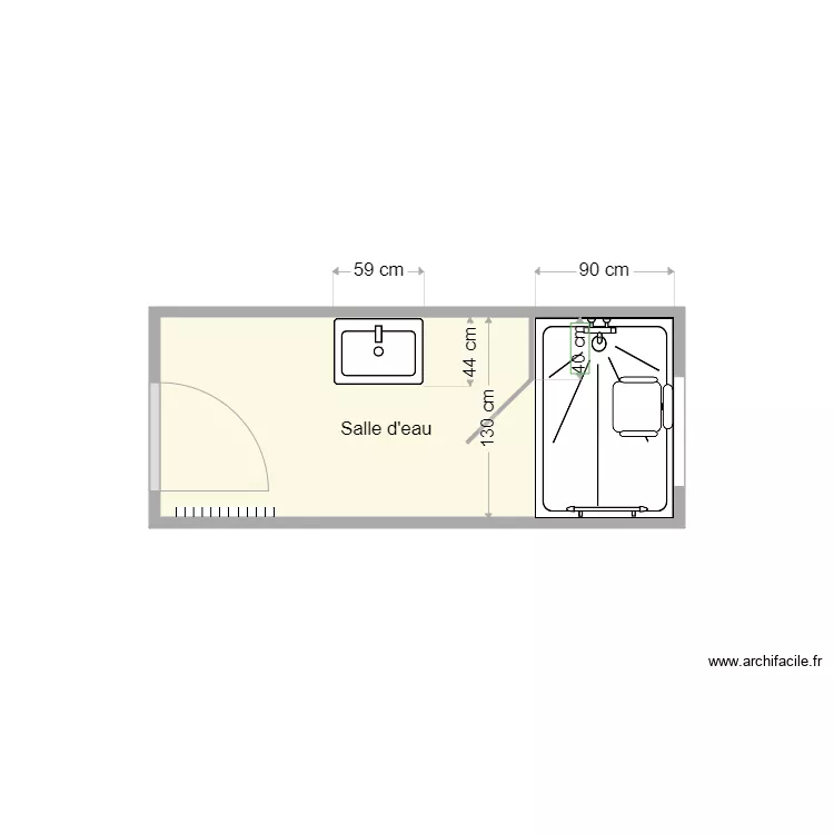 plan apr&egrave;s travaux dessites. Plan de 