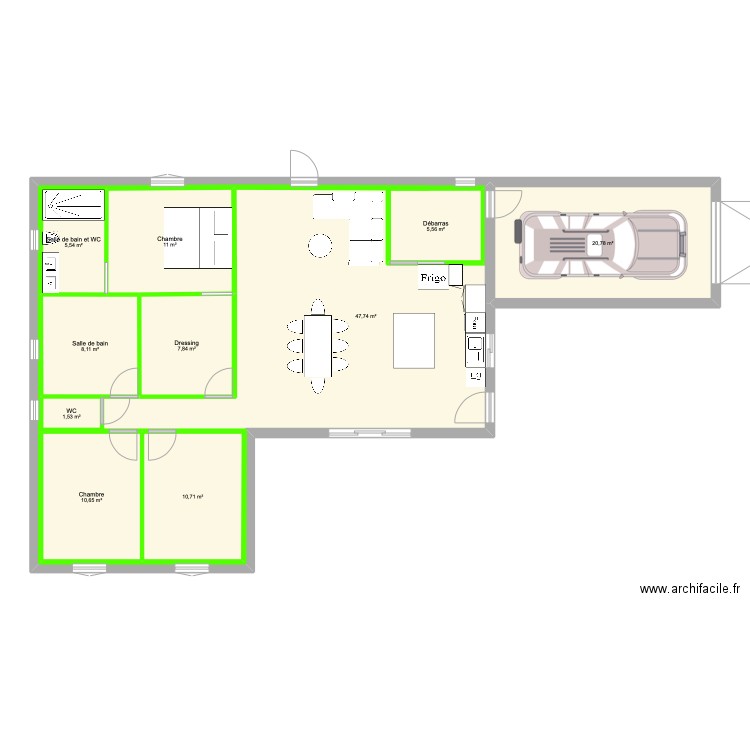maison SERRON 2.0. Plan de 10 pièces et 197 m2