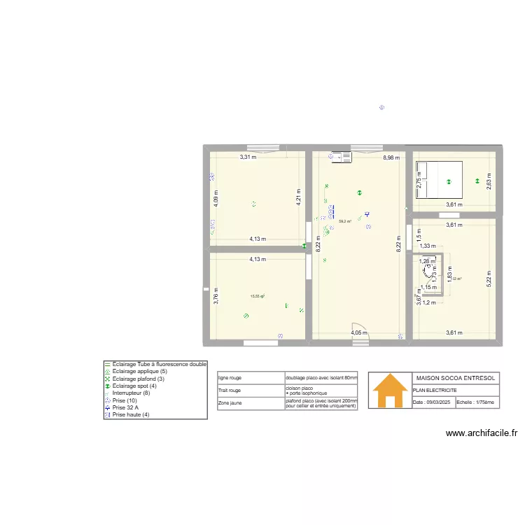 SOCOA entresol. Plan de 
