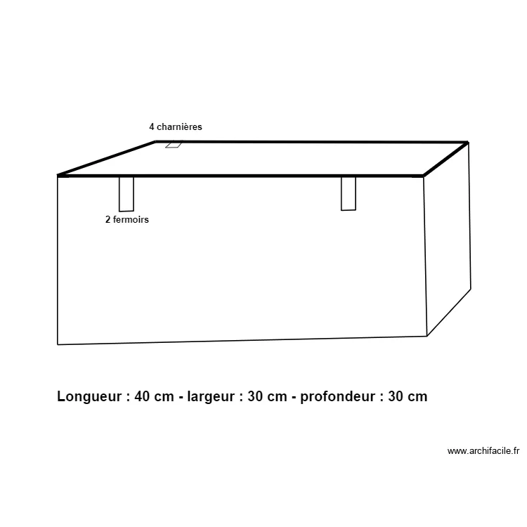 boîte lampe. Plan de boîte lampe. Plan de
