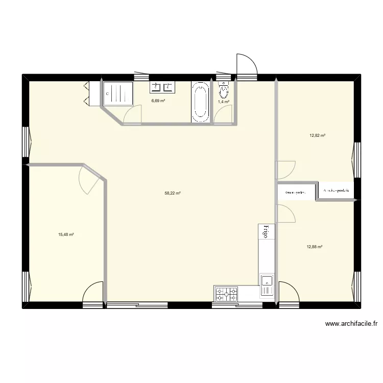 maison. Plan de maison. Plan de