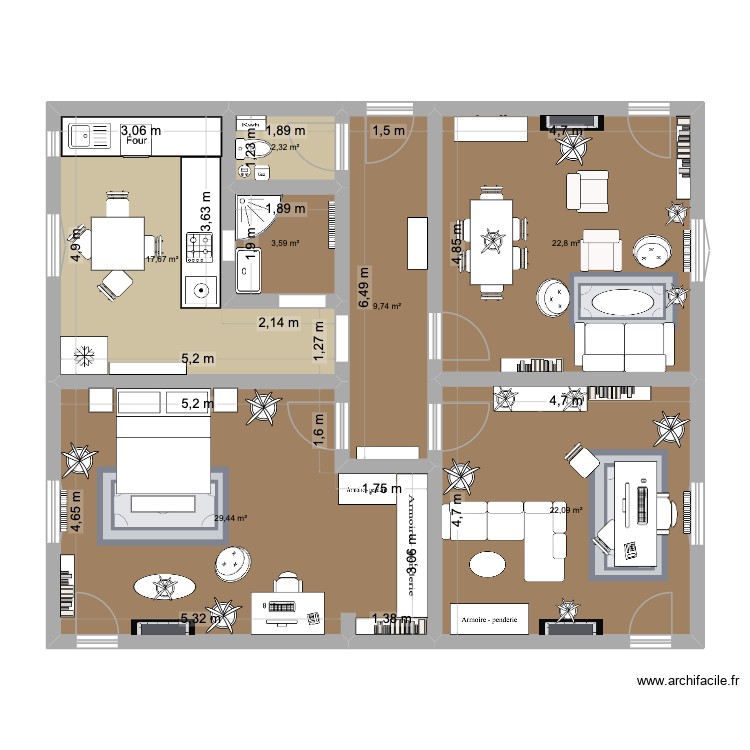 Chez Boubou 2. Plan de 0 pièce et 0 m2