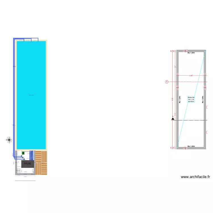 PLAN VUE DE DESSUS. Plan de 